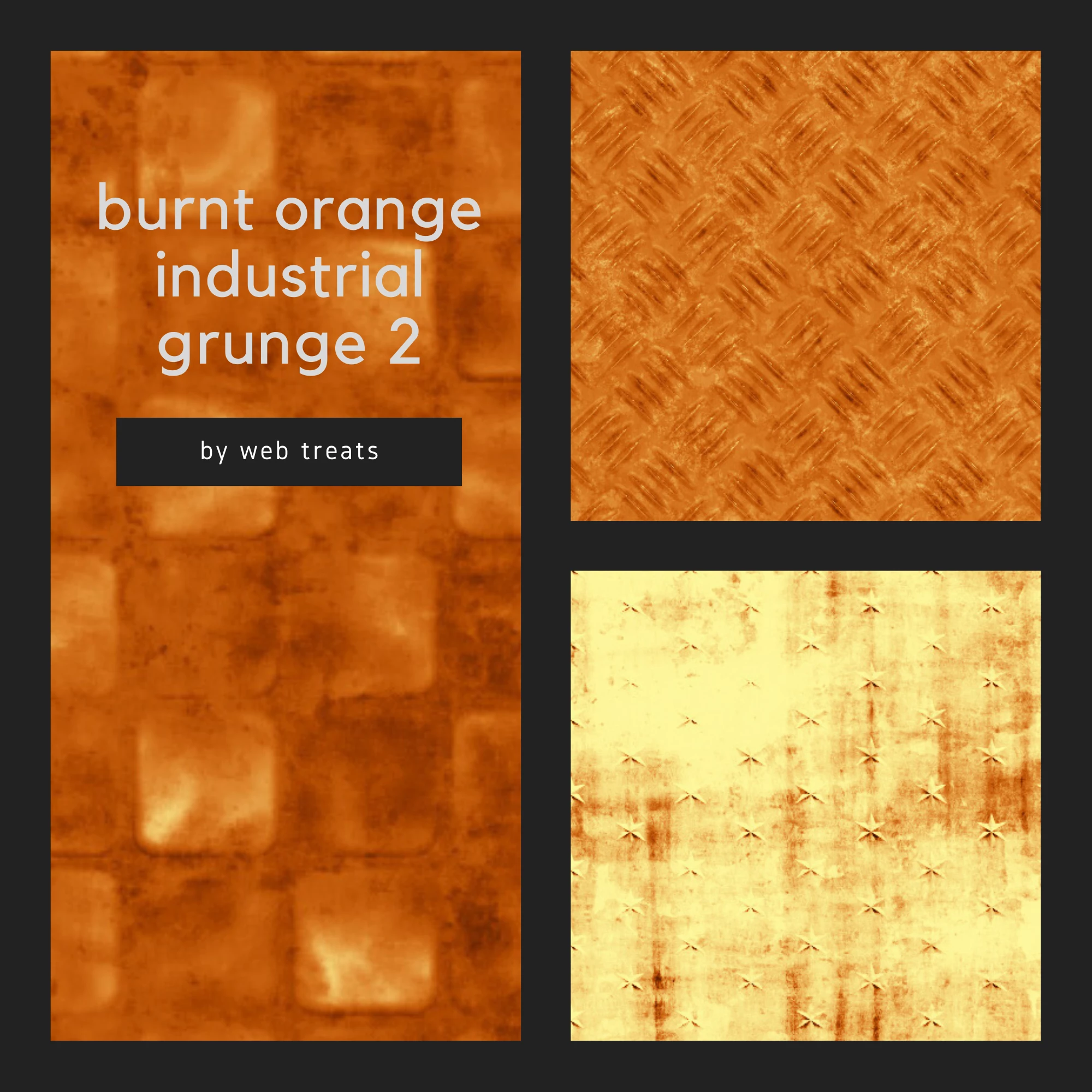 burnt orange industrial grunge textures