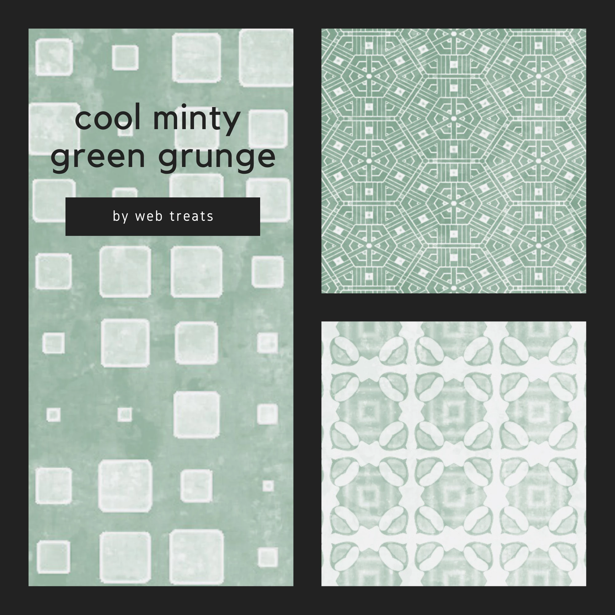 cool minty green grunge textures