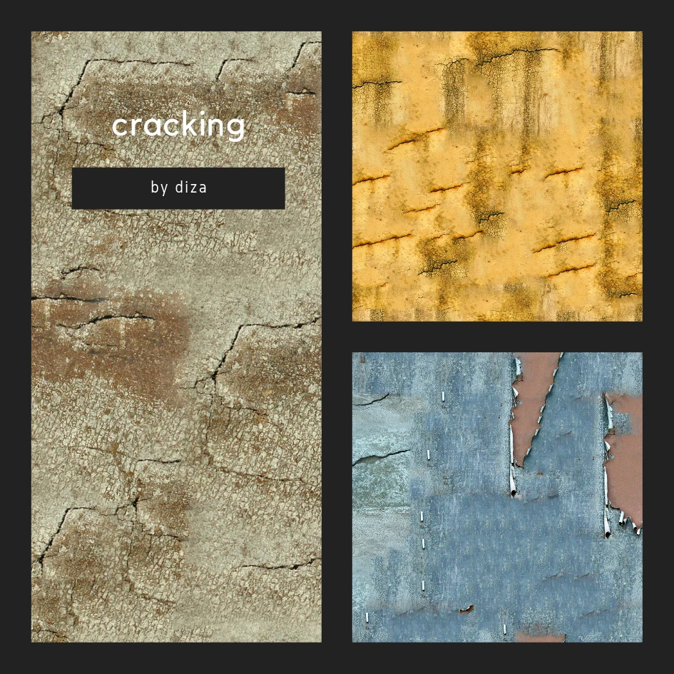 cracking textures