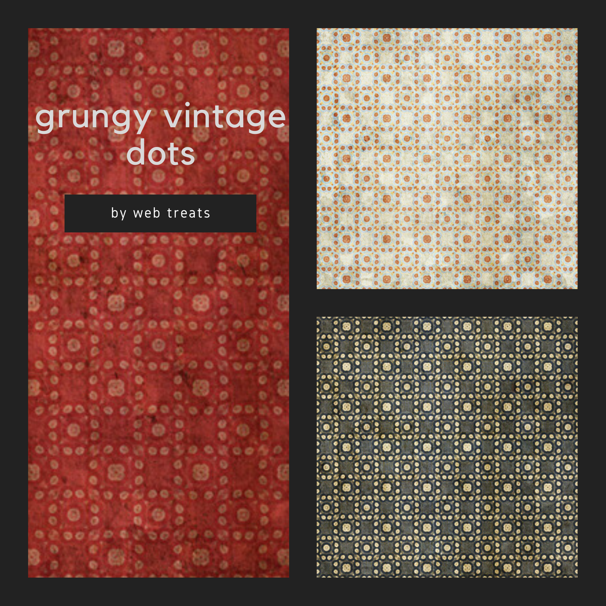 grungy vintage dots textures