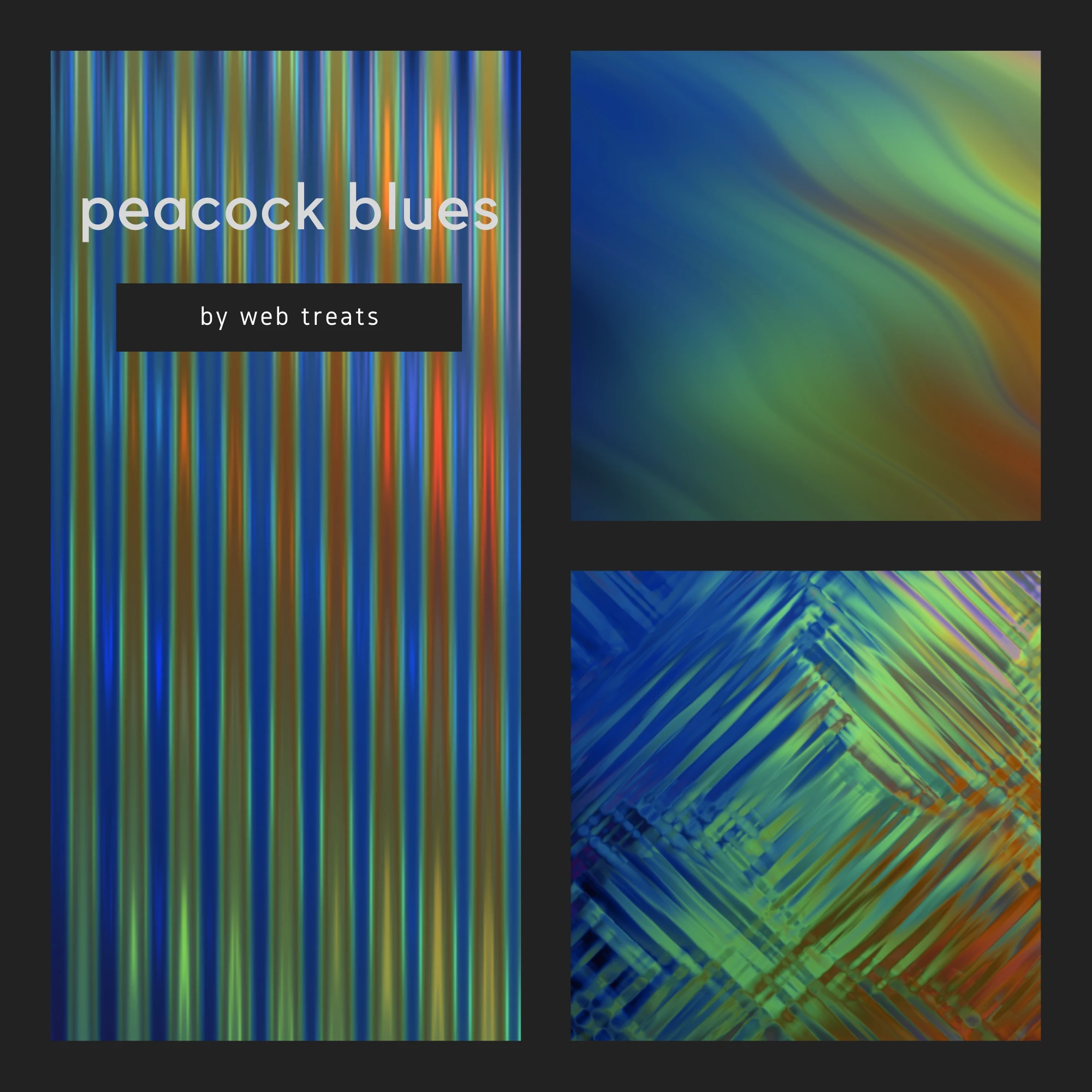 peacock blues textures