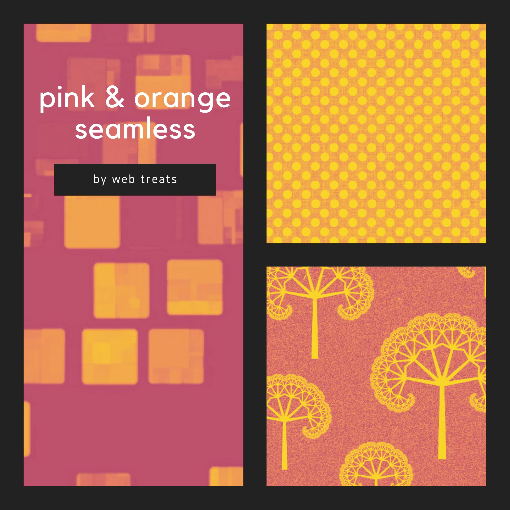 pink orange seamless textures